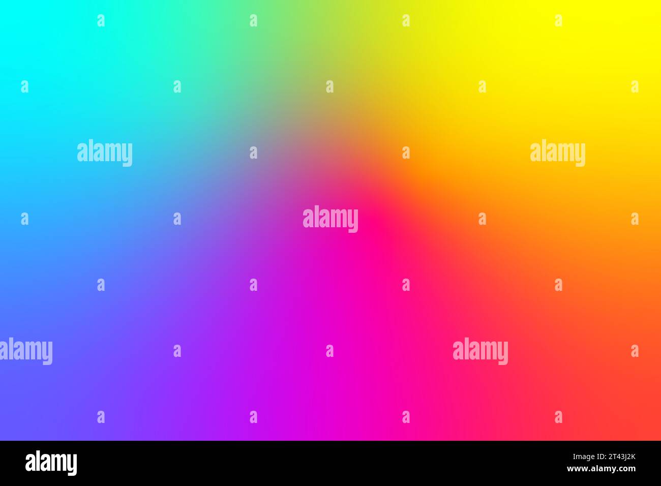 Arcobaleno vivace fusione di sfocature omogenee sfondo gradiente ad alta risoluzione Foto Stock