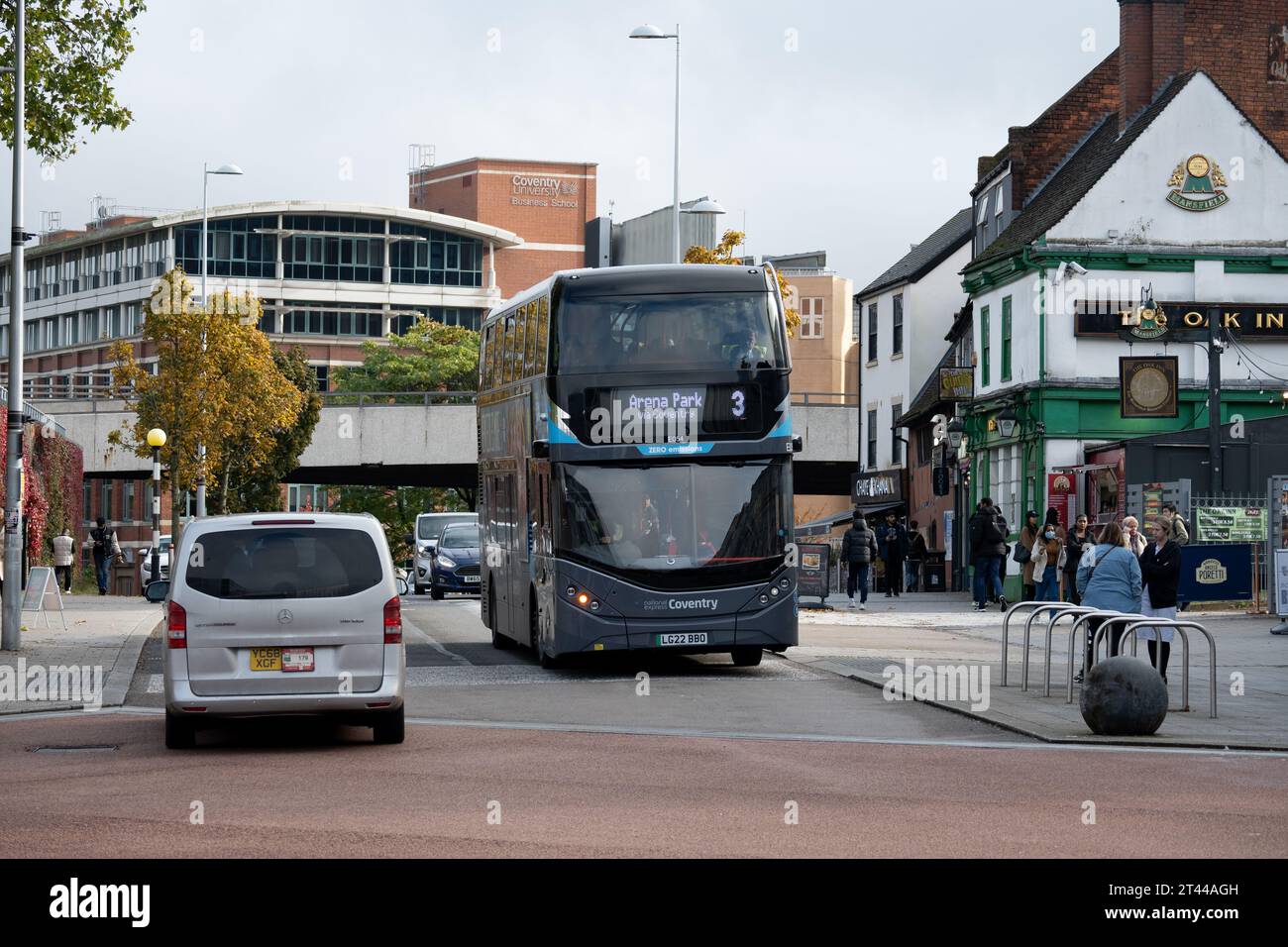 Servizio autobus n. 3 West Midlands Coventry, Gosford Street, Coventry, Regno Unito Foto Stock