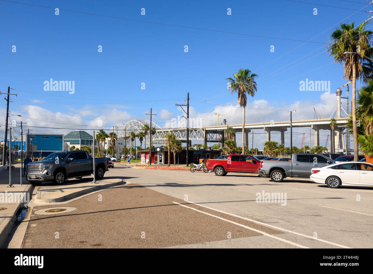 Corpus Christi, Texas, USA - 12 ottobre 2023: Shoreline Blvd a Corpus Christi, Texas, USA Foto Stock