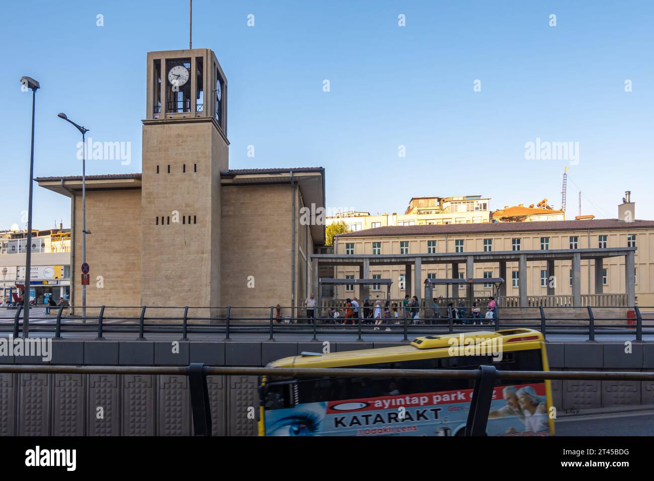 Fermata dell'autobus. Gaziantep centrale, Turchia Foto Stock