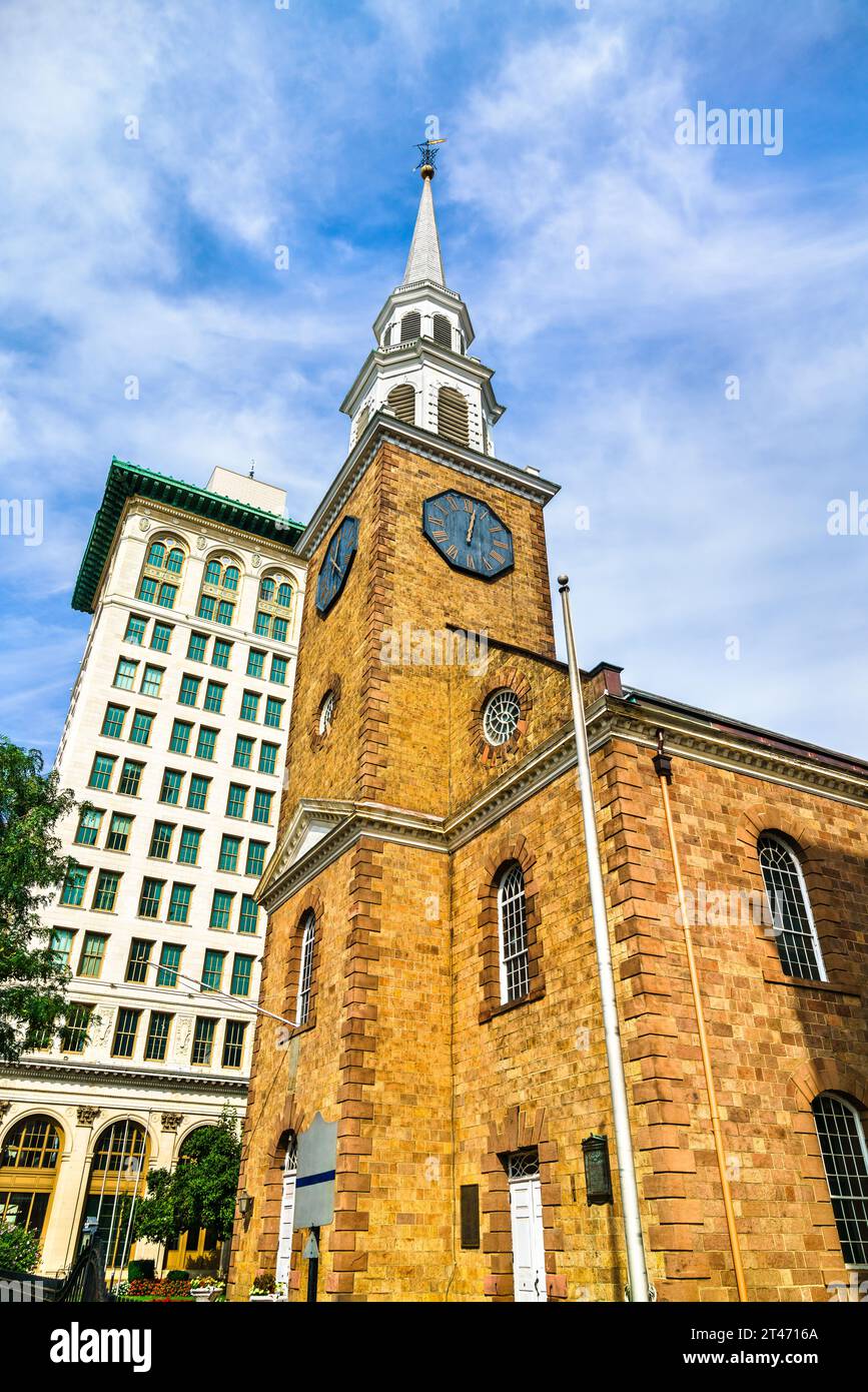 Prima Chiesa presbiteriana a Newark - New Jersey, Stati Uniti Foto Stock