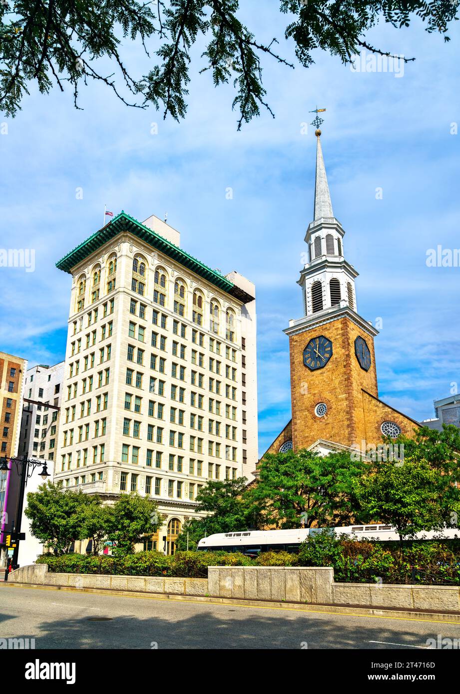 Prima Chiesa presbiteriana a Newark - New Jersey, Stati Uniti Foto Stock