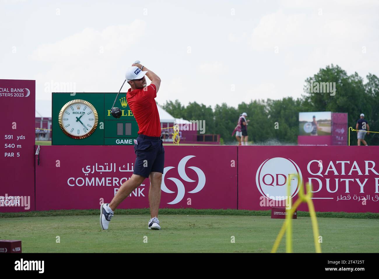 Commercial Bank Qatar Masters al Doha Golf Club in Qatar. Foto Stock