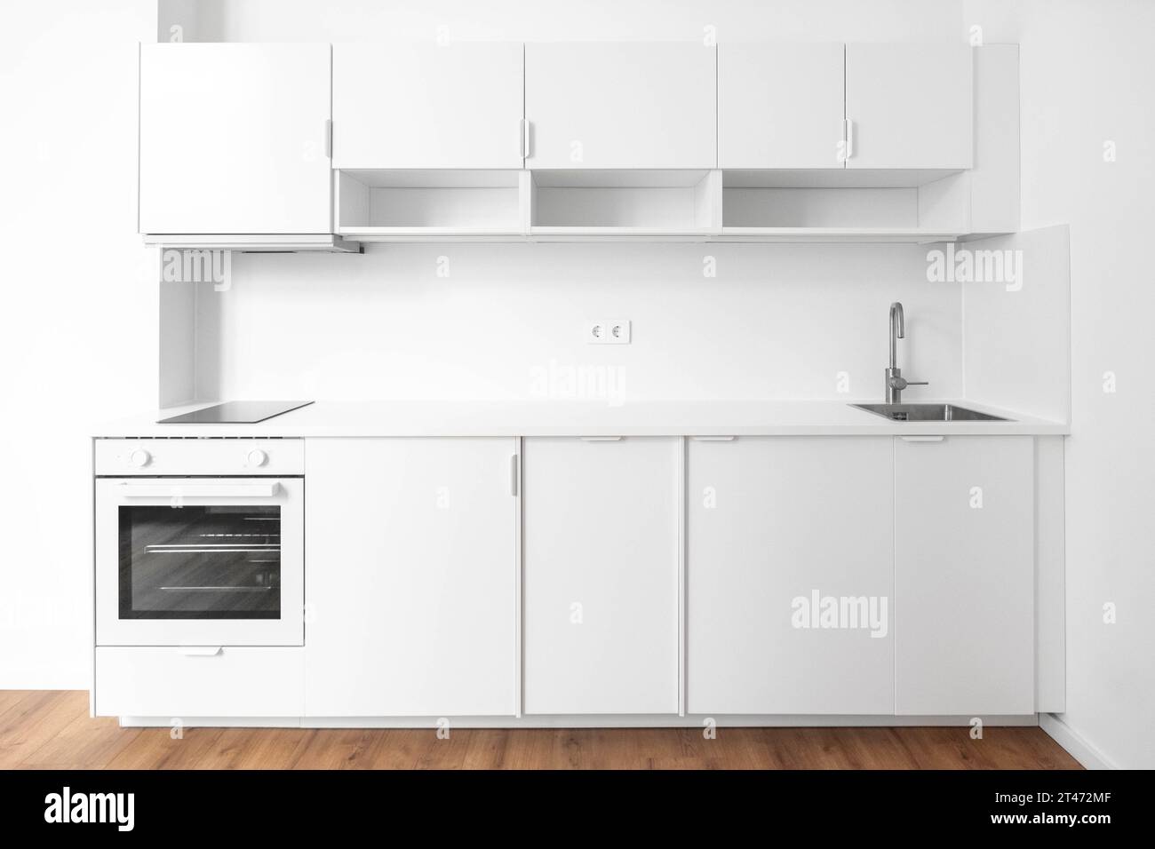 cucina o angolo cottura in una nuova camera appartamento Foto Stock