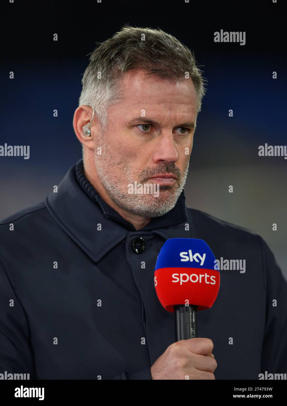 27 ottobre 2023 - Crystal Palace / Tottenham Hotspur - Premier League - Selhurst Park SKY TV pundit di calcio Jamie Carragher foto : Mark Pain / Alamy Live News Foto Stock