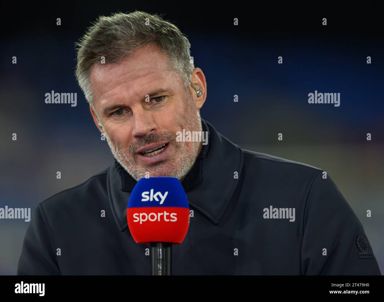 27 ottobre 2023 - Crystal Palace / Tottenham Hotspur - Premier League - Selhurst Park SKY TV pundit di calcio Jamie Carragher foto : Mark Pain / Alamy Live News Foto Stock