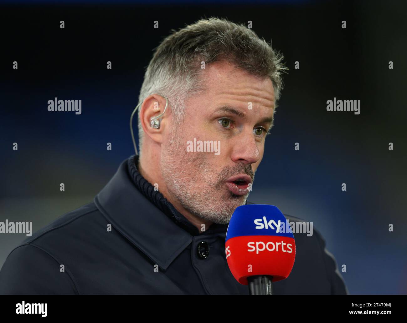 27 ottobre 2023 - Crystal Palace / Tottenham Hotspur - Premier League - Selhurst Park SKY TV pundit di calcio Jamie Carragher foto : Mark Pain / Alamy Live News Foto Stock