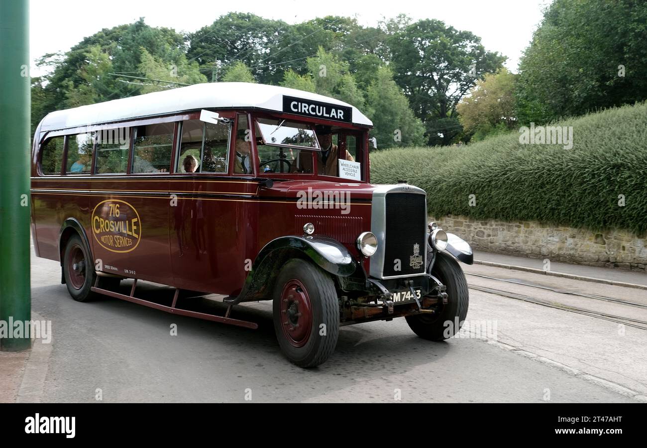 Museo di storia vivente Beamish. Inghilterra nord-orientale. Trasporto e raccolta di edifici. Foto Stock