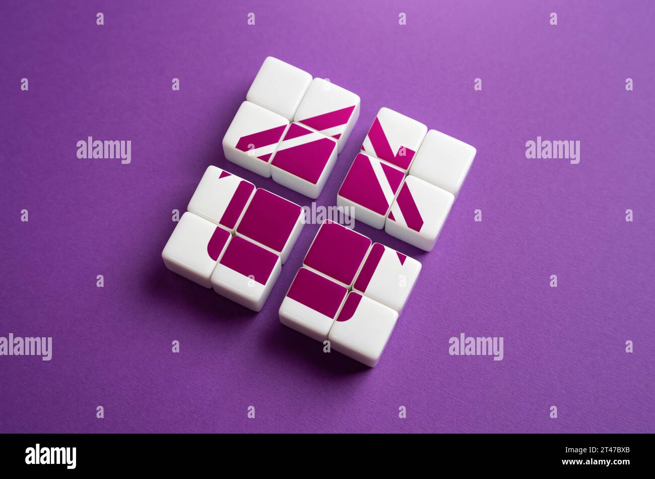 Divisione di proprietà tra diversi proprietari. Investimenti immobiliari. Pagamento rateale. Divorzio o eredità. Risoluzione dei conflitti di proprietà Foto Stock