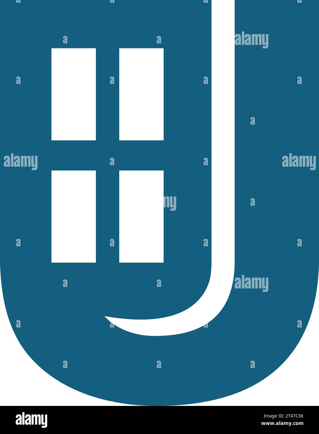 Logo Vector U per porte e finestre Illustrazione Vettoriale