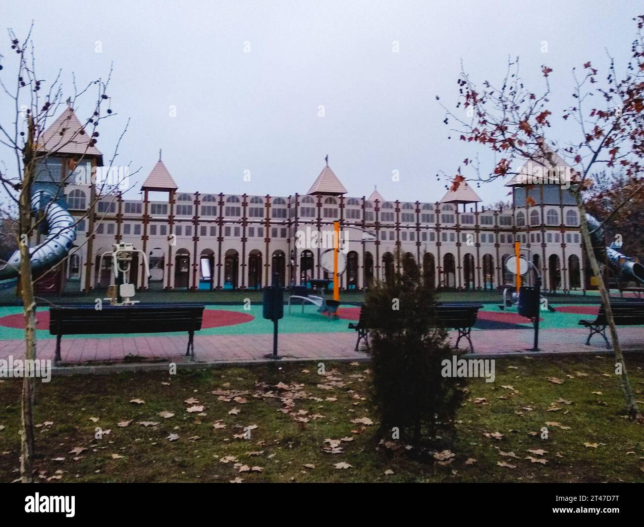 La città di Bucarest è la capitale della Romania per vacanze tutto l'anno, con un clima eccellente, Bucarest City, Romania, 01-01-2019 Foto Stock