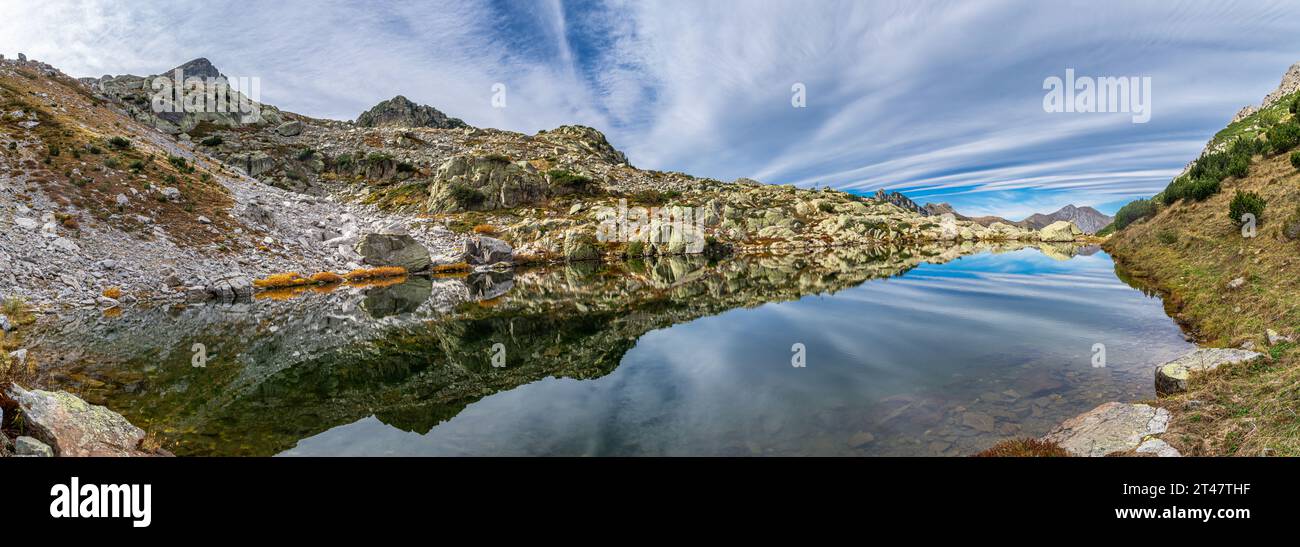 In Val Vermenagna, nel parco delle Alpi marittime, una suggestiva valle immersa nella natura più selvaggia Foto Stock