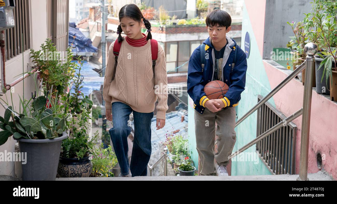Vite passate Moon Seung-a & Seung min Yim Foto Stock