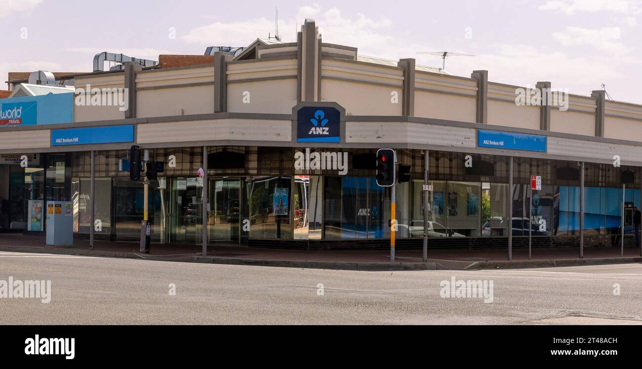 ANZ Bank for Savings and Investments in Broken Hill, NSW, Australia Foto Stock