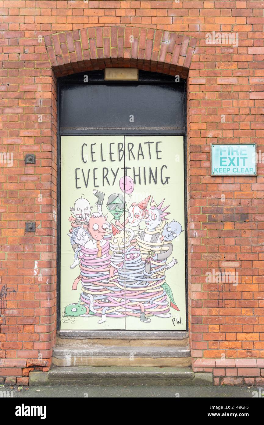 L'arte pubblica celebra tutto a School Croft, dietro Exchange Place, Exchange Square nella città di Middlesbrough, Regno Unito. Foto Stock