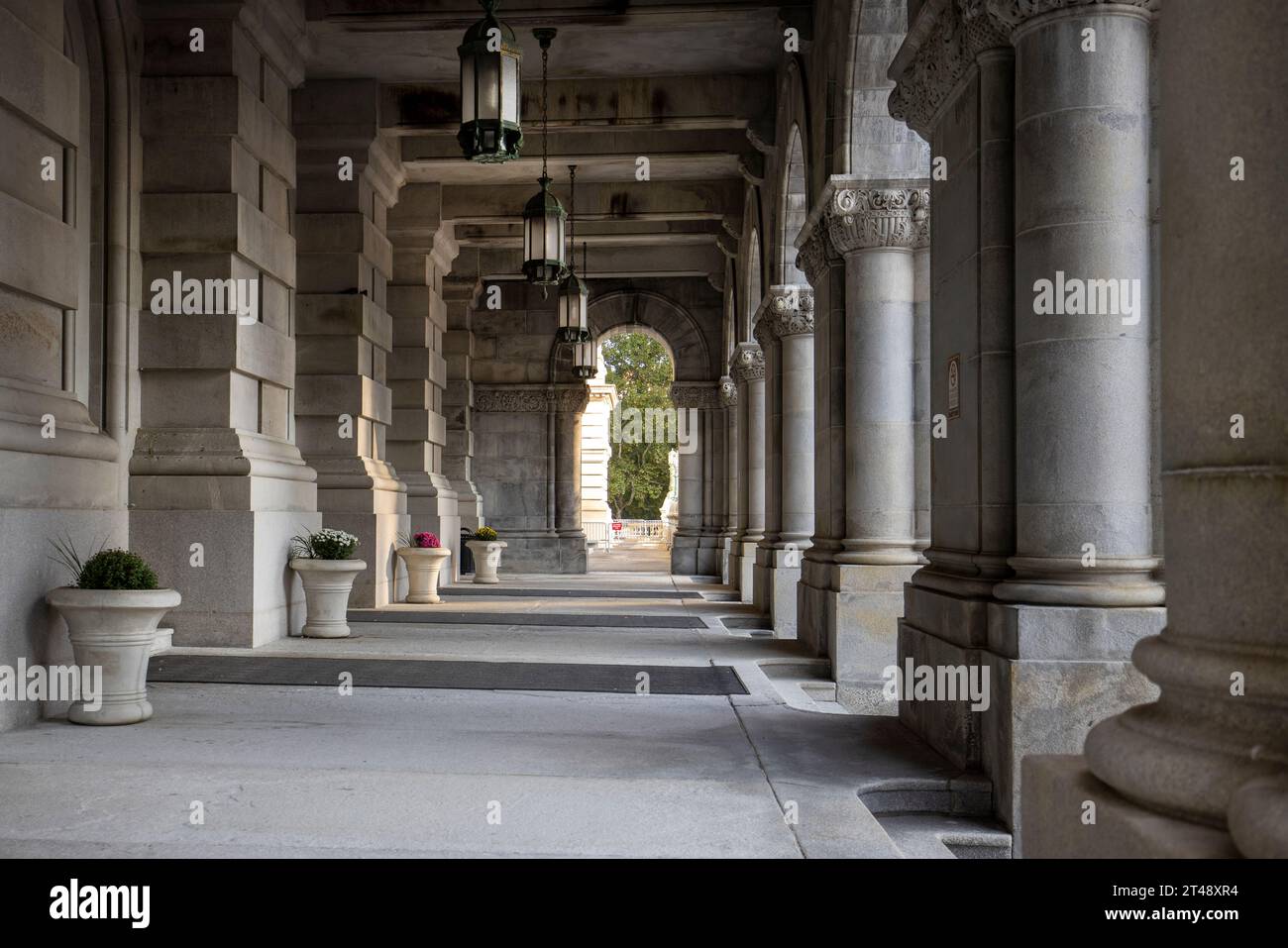 Il Campidoglio dello Stato di New York, sede del governo dello Stato di New York, si trova ad Albany, la capitale dello stato di New York. Foto Stock