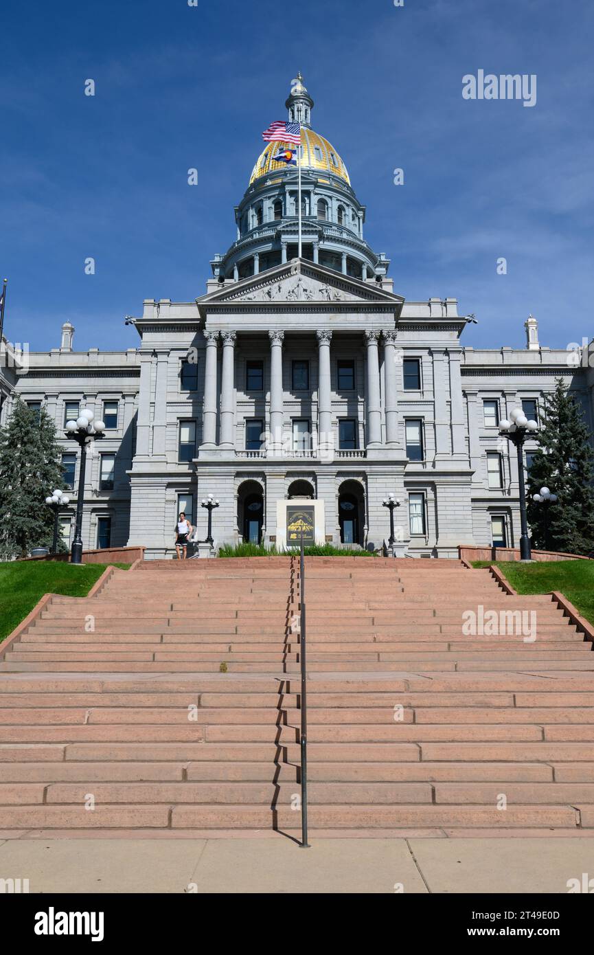 Edificio del Campidoglio del Colorado a Denver, Colorado, Stati Uniti Foto Stock