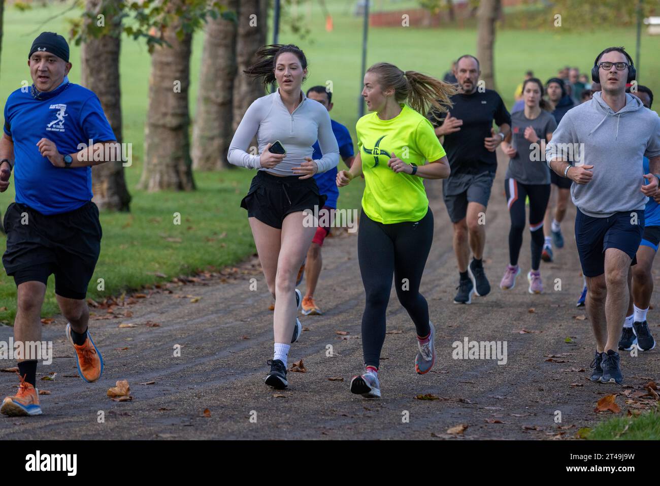 Gladstone Park, Parkrun, Dollis Hill, North West London Foto Stock