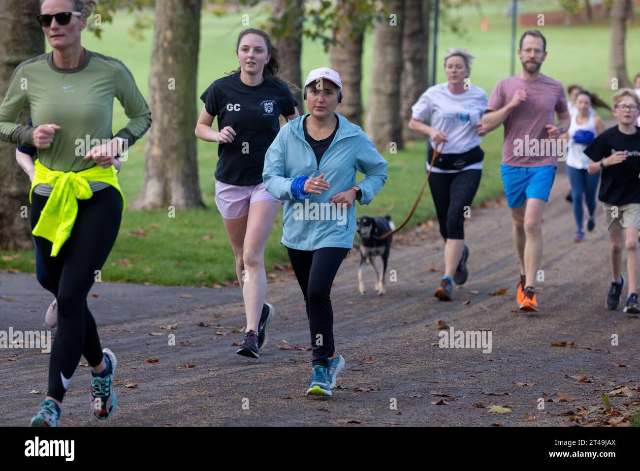 Gladstone Park, Parkrun, Dollis Hill, North West London Foto Stock