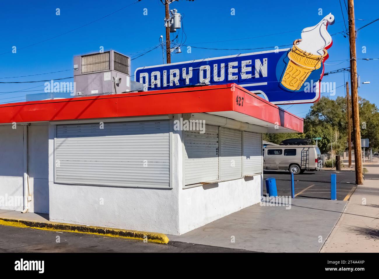 Dairy Queen lungo la Route 66 ad Albuquerque, New Mexico, USA [nessun rilascio di proprietà; solo licenze editoriali] Foto Stock