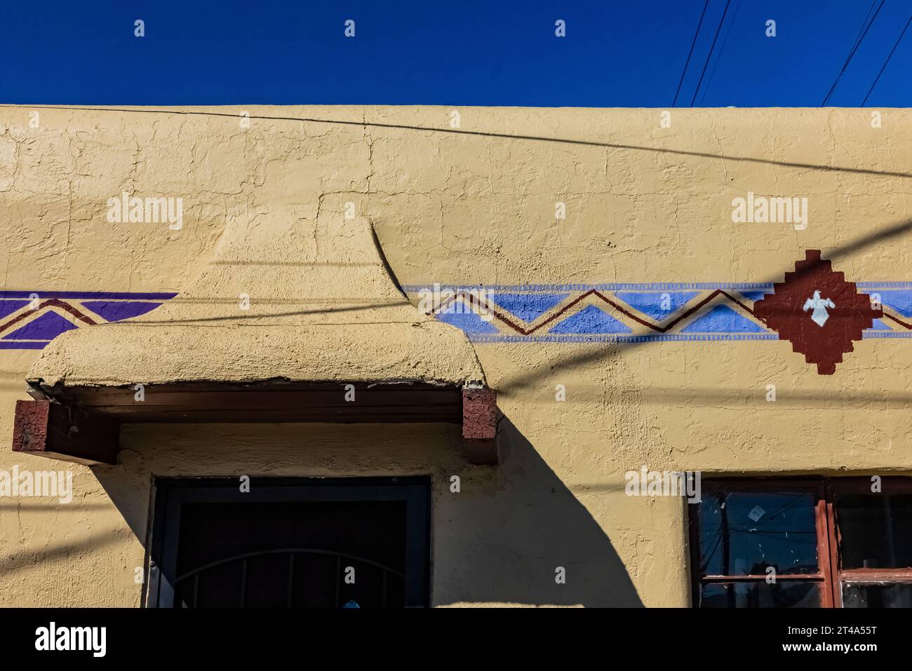 Tewa Lodge lungo la Route 66 ad Albuquerque, nuovo Messico, Stati Uniti [nessun rilascio di proprietà; solo licenze editoriali] Foto Stock