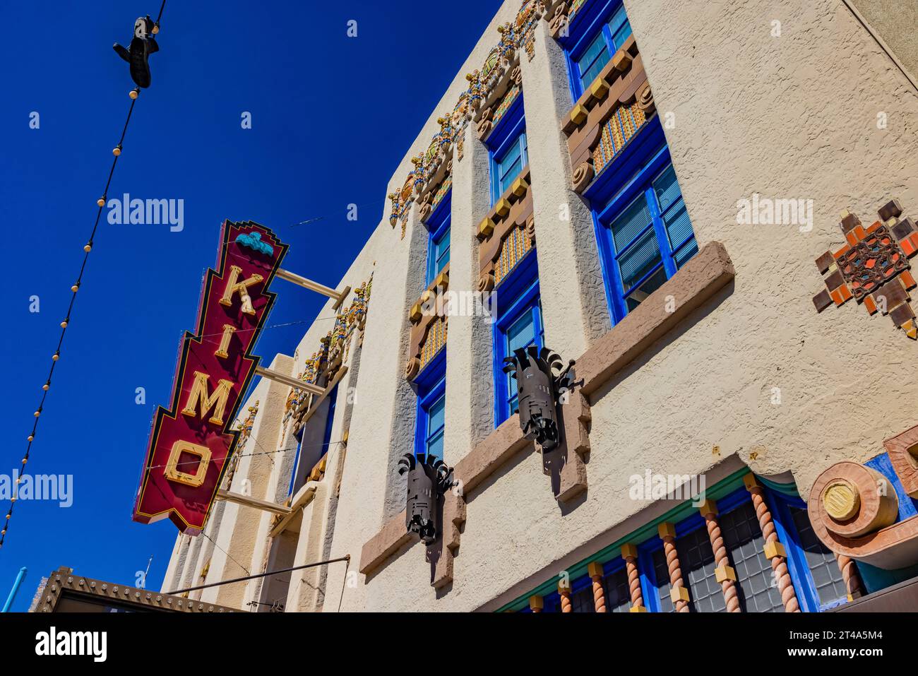 Kimo Theater lungo la Route 66 ad Albuquerque, New Mexico, Stati Uniti [nessun rilascio di proprietà; solo licenze editoriali] Foto Stock