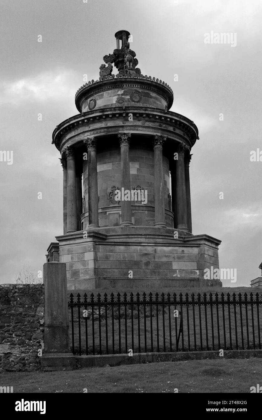 The Burns Monument, Carlton Hill, Edinburgh City, Scozia, Regno Unito Foto Stock