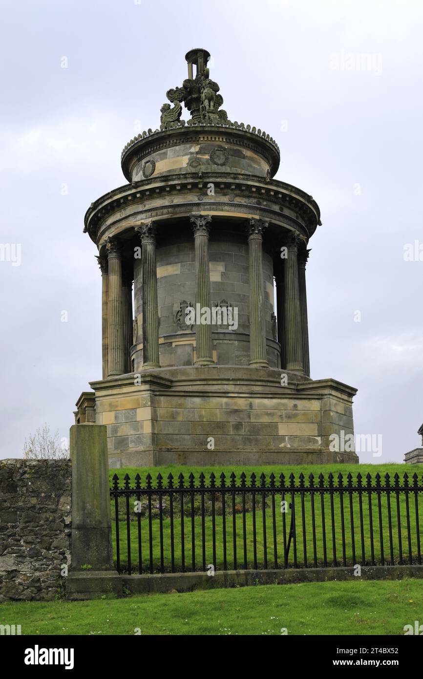 The Burns Monument, Carlton Hill, Edinburgh City, Scozia, Regno Unito Foto Stock