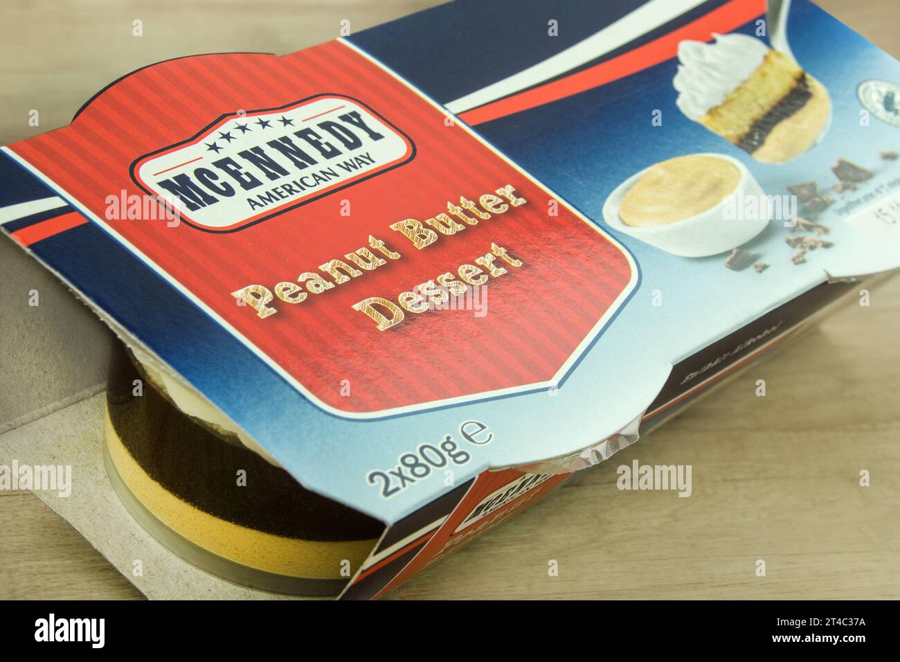 Amburgo, Germania - ottobre 27 2023: Tedesco McEnnedy dessert burro di arachidi American Way Foto Stock