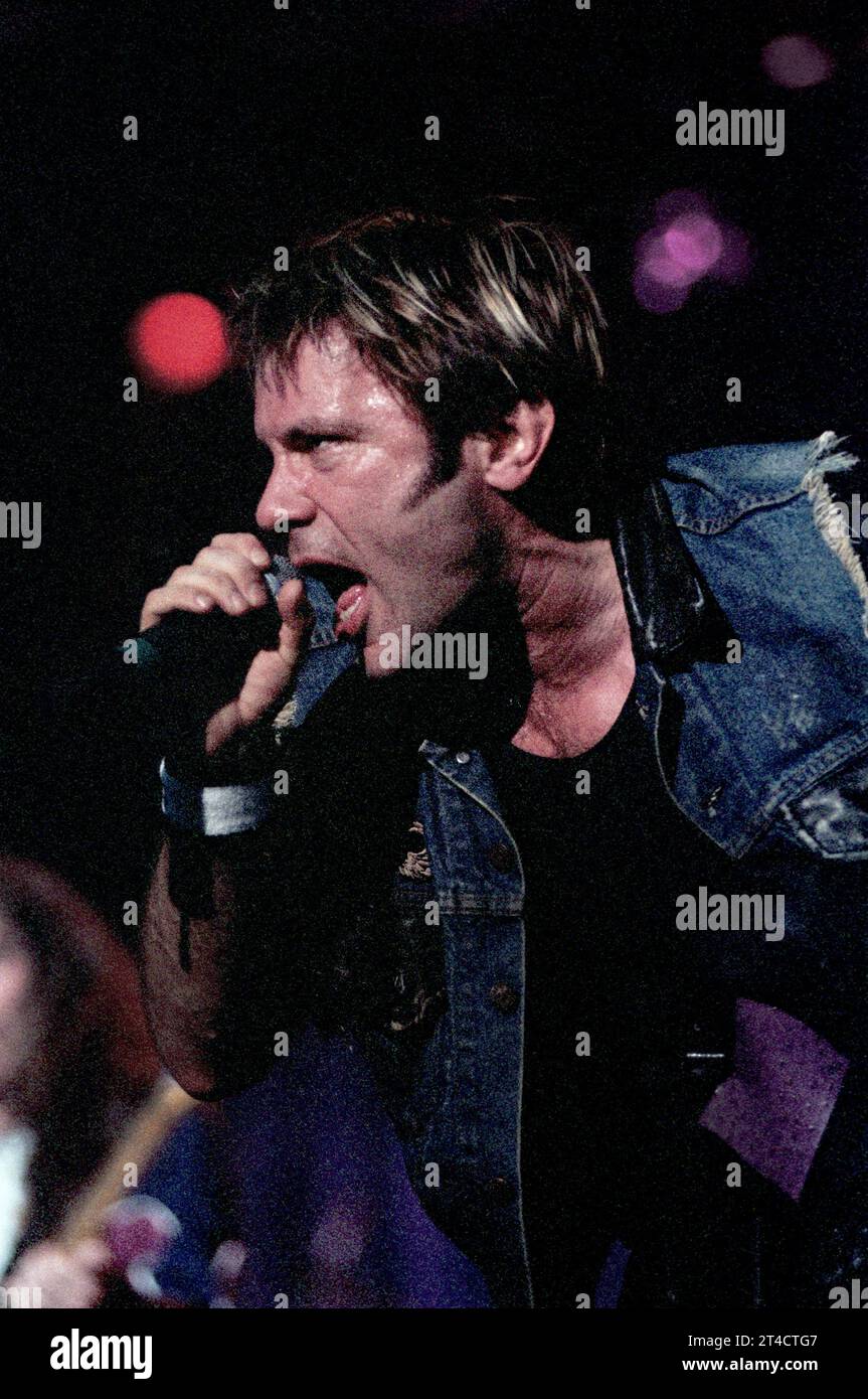 Italy Monza 2000-06-10 : Bruce Dickinson cantante degli Iron Maiden durante il concerto al Gods of Metal Foto Stock