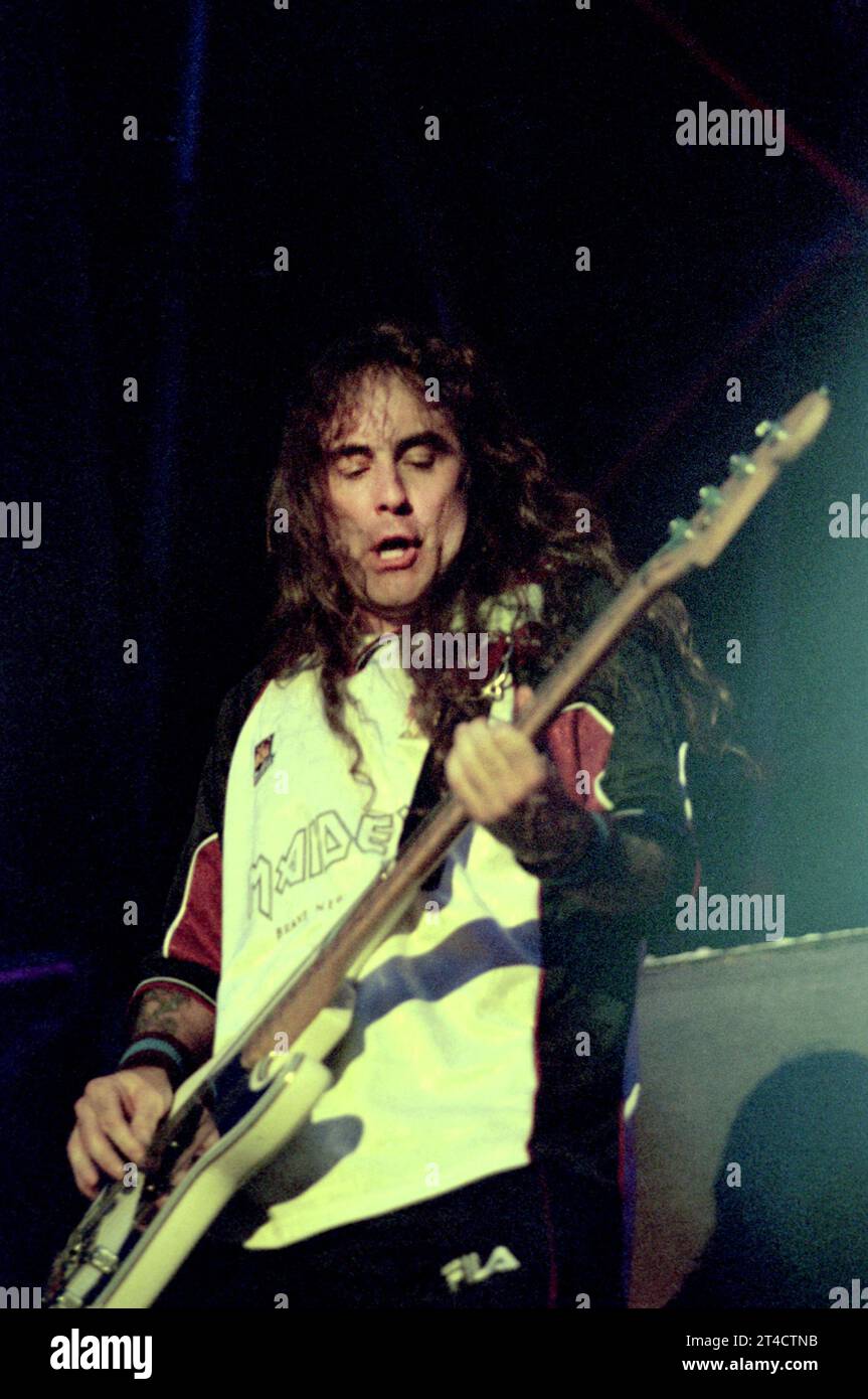 Italy Monza 2000-06-10 : Steve Harris bassista degli Iron Maiden durante il concerto al Gods of Metal Foto Stock