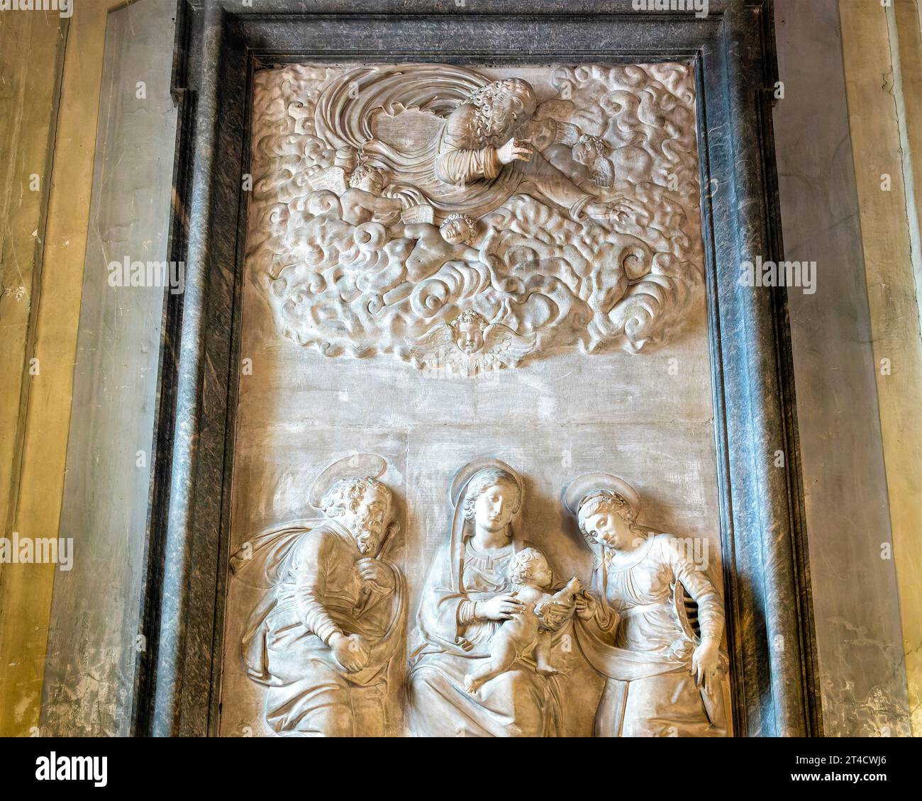Matrimonio mistico di Santa Caterina di Raffaello da Montelupo nella Chiesa di Santa Maria della consolazione, Roma, Italia Foto Stock