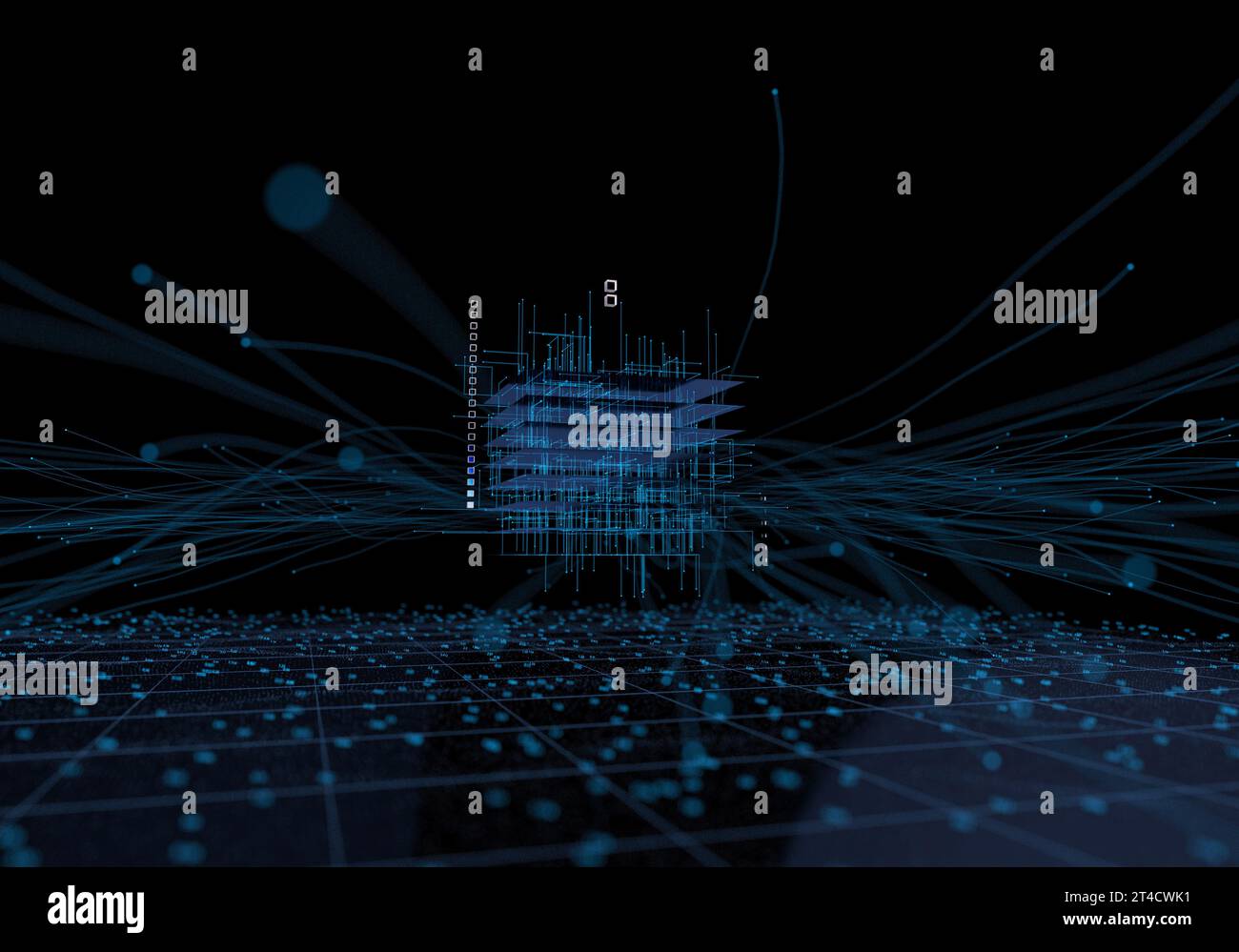 Wireless Network Intelligent Technology Data Electronic Technology Foto Stock