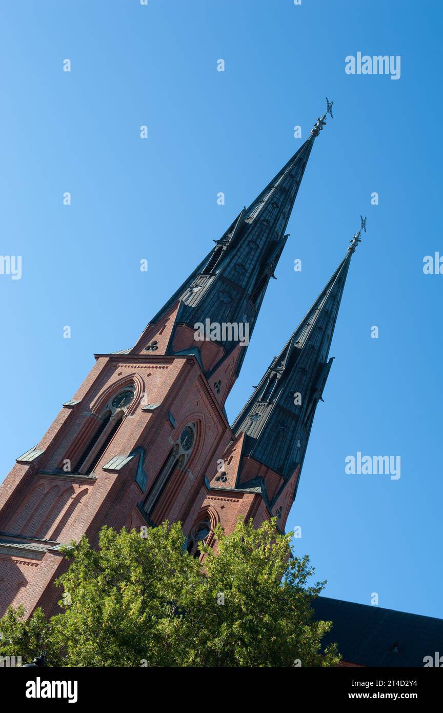 Cattedrale di Uppsala, Uppsala, Svezia Foto Stock