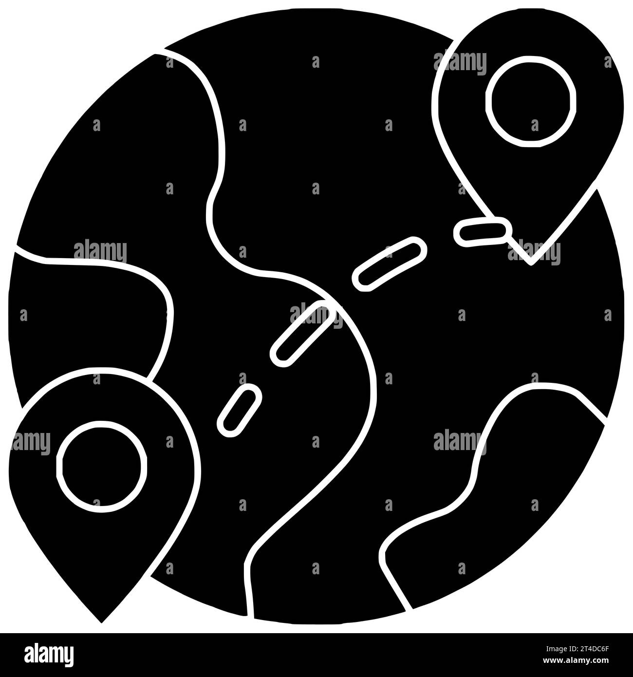 geologia bussola nera silhouette cartografia illustrazione mappa icona geografia logo posizione direzione terra topografia viaggio globo mondo terra continente scienza Foto Stock