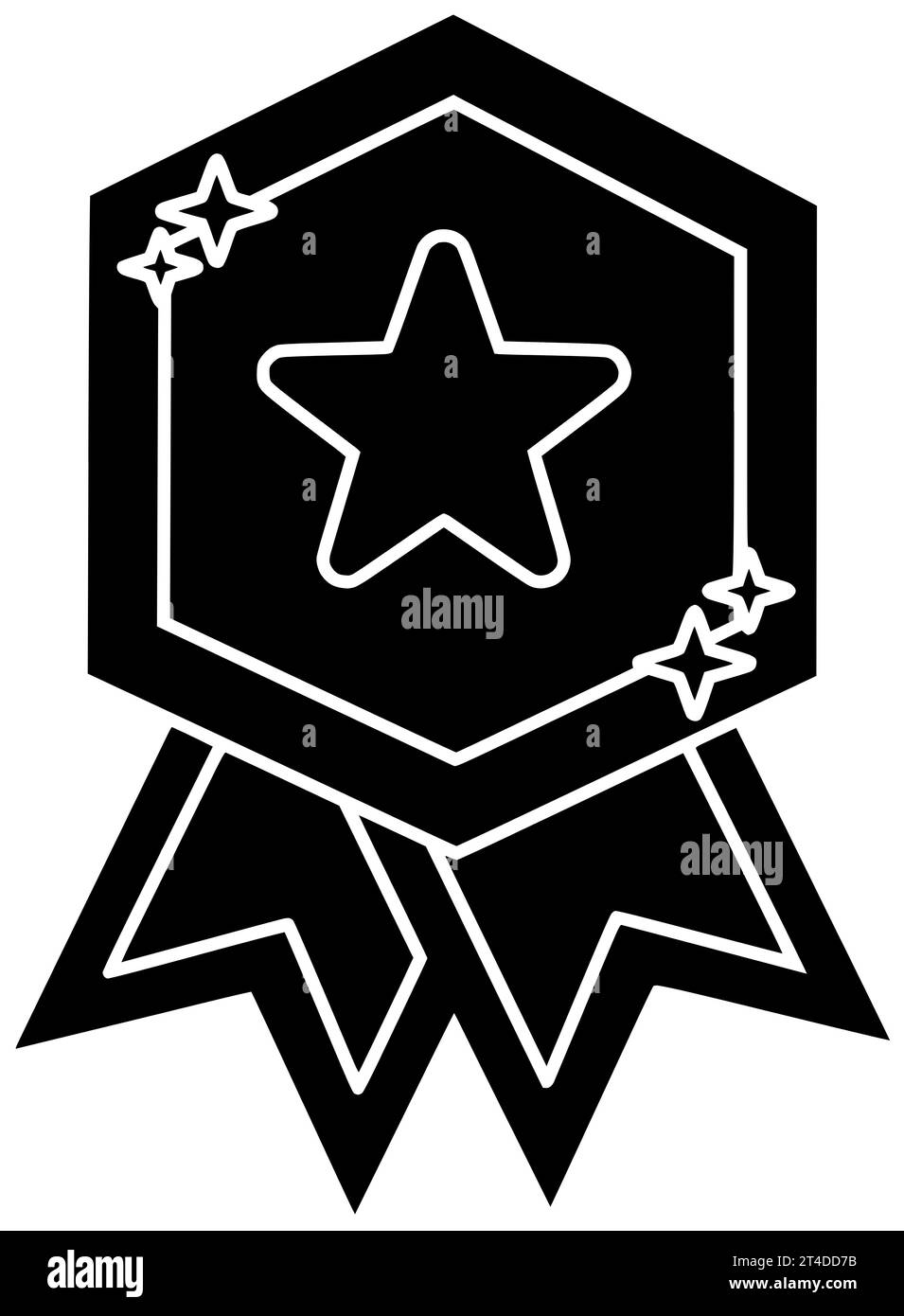 medaglia nera sport silhouette trofeo illustrazione vincitore icona badge logo campione vittoria concorso premio premio premio premio successo onore oro Foto Stock