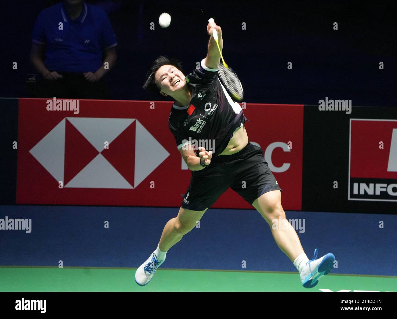 Lui Bing Jiao di, Cina. , . Super 750 Badminton HSBC BWF World Tour il 27 ottobre 2023 alla Glaz Arena di Cesson-Sevigne, Francia. Foto di Laurent Lairys/ABACAPRESS.COM Credit: Abaca Press/Alamy Live News Foto Stock