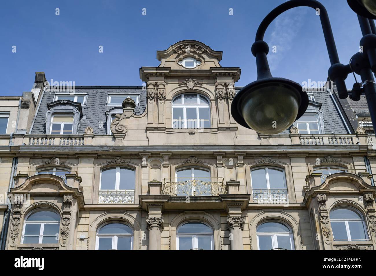 Altbaufassaden, Kaiserstraße, Bahnhofsviertel, Francoforte, Assia, Deutschland Foto Stock