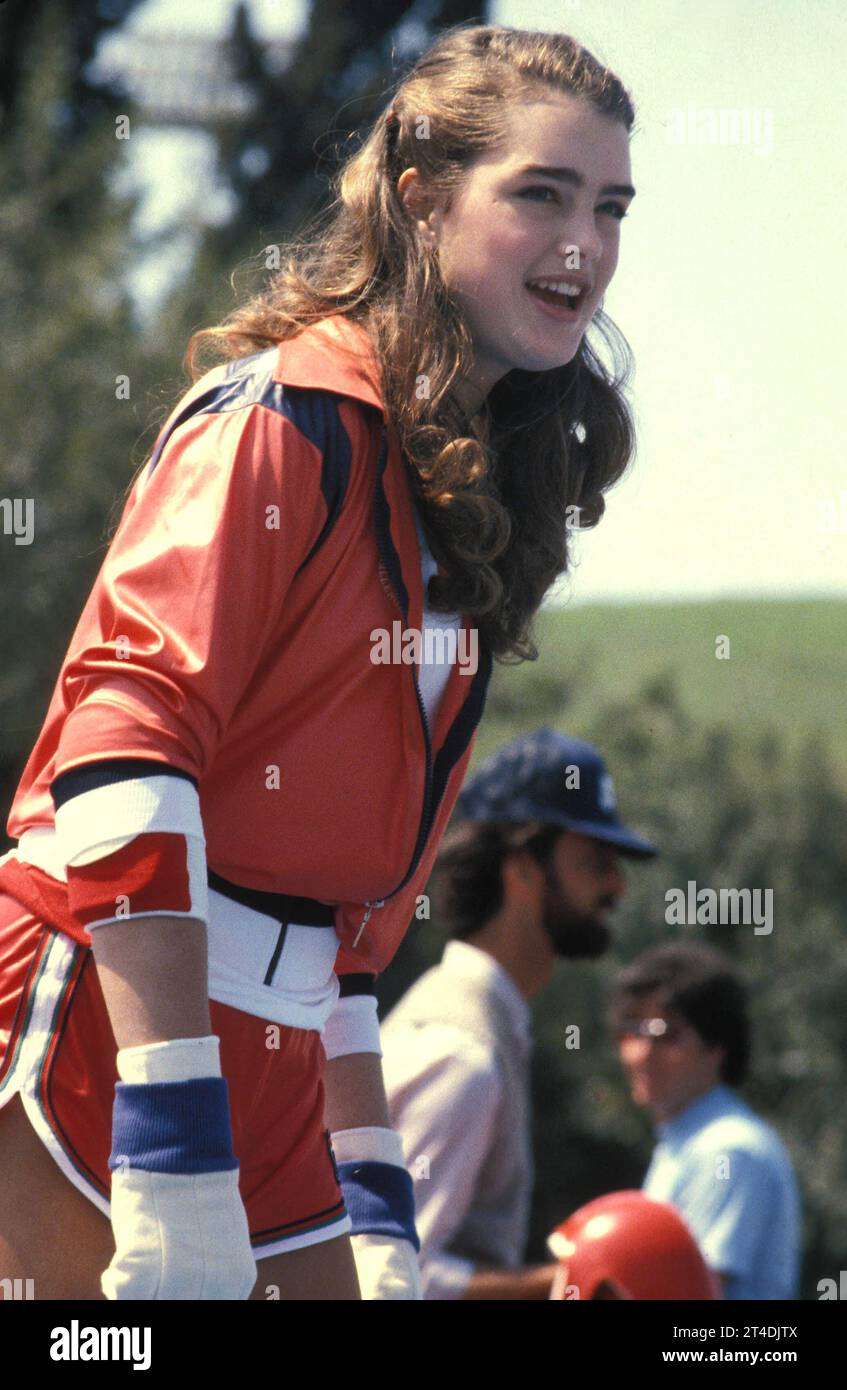 BROOKE SCUDI; attrice americana e modello bambino ; 1980 ; credito: Lynn McAfee / Performing Arts Images www.performingartsimages.com Foto Stock