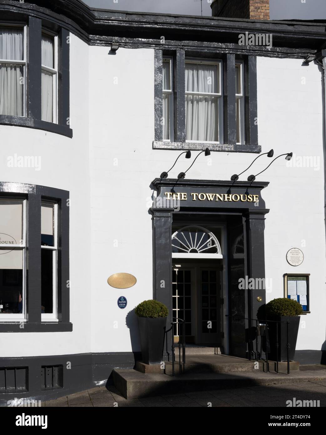 The Townhouse Hotel, Market Square, Melrose, Roxburghshire, Scottish Borders, Scozia, Regno Unito Foto Stock