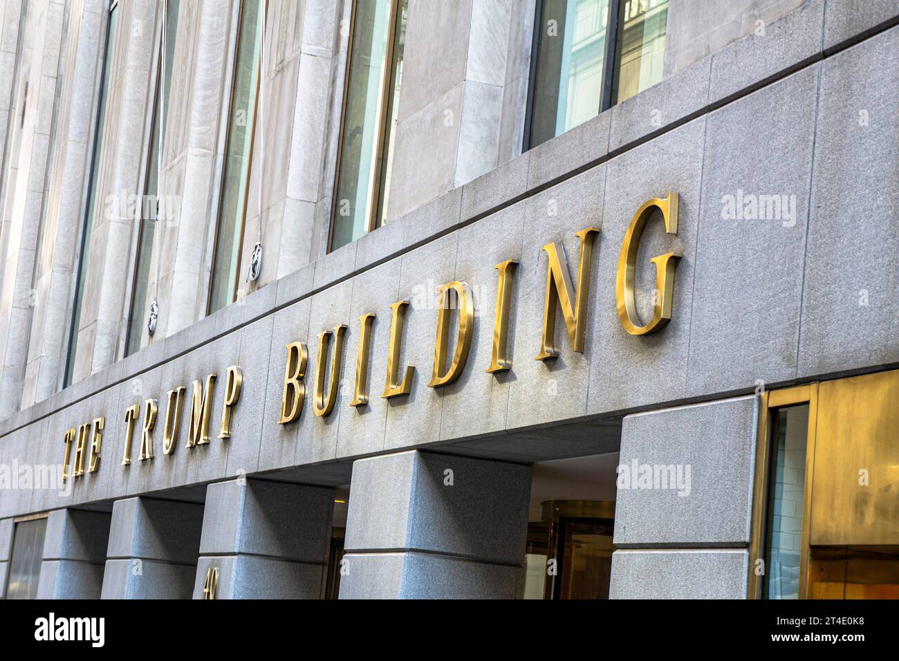 Trump Building, 40 Wall Street, New York City, New York, USA Foto Stock