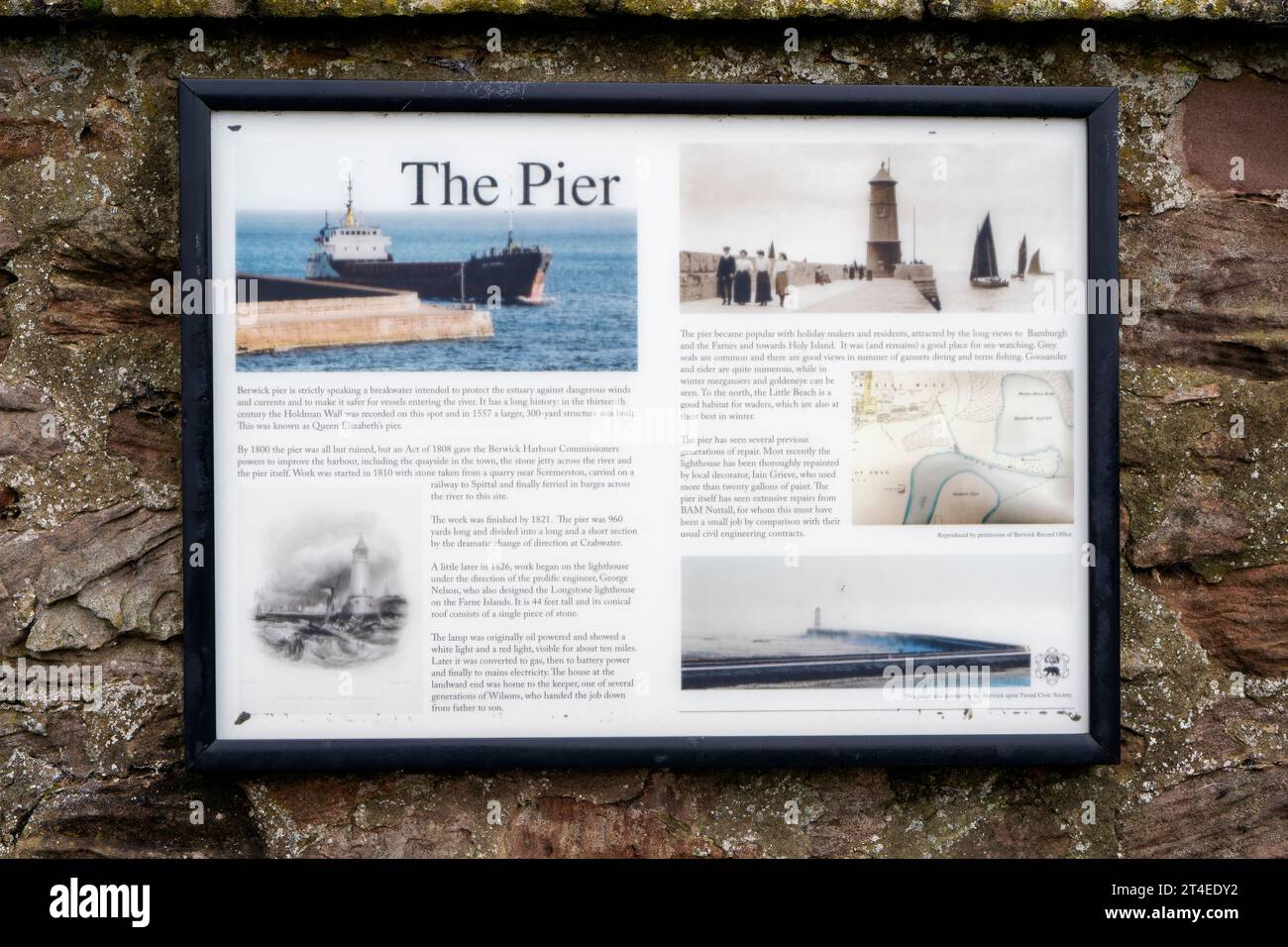 Ufficio informazioni turistiche al molo, Berwick-upon-Tweed, Northumberland, Inghilterra Regno Unito. Foto Stock