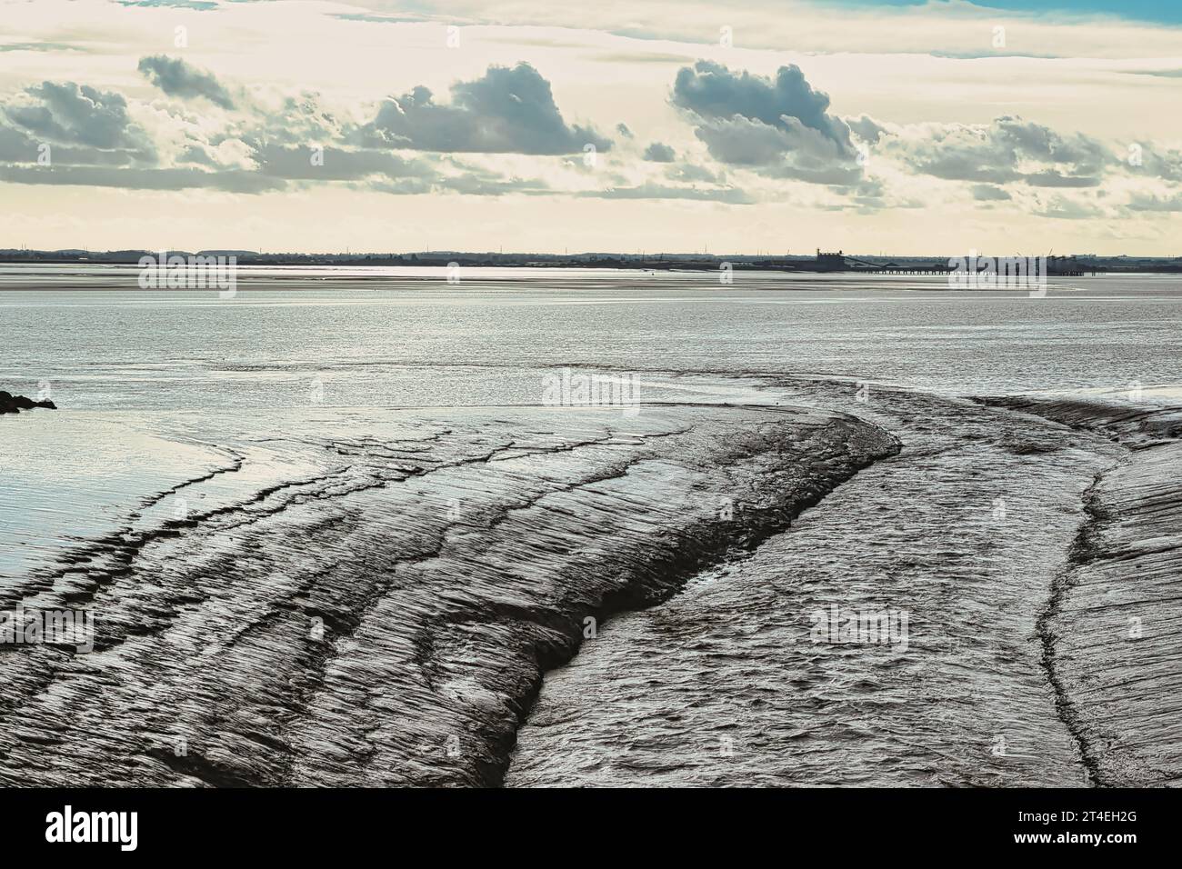 Foto panoramica del mare nel Regno Unito Foto Stock