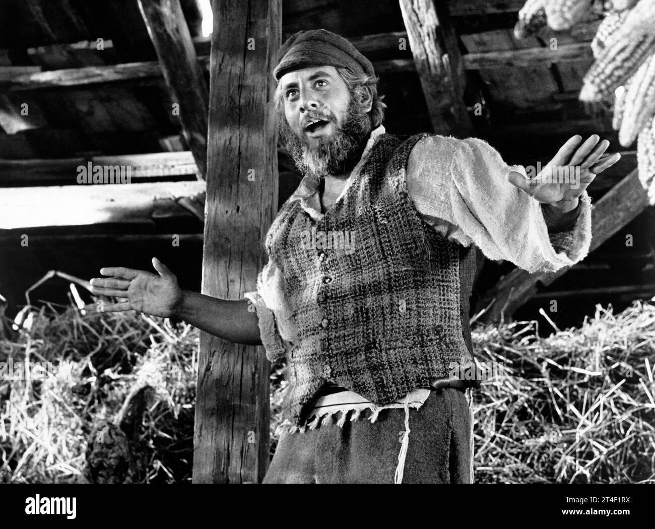 Topol, sul set del film musicale "Fiddler on the Roof", United Artists, 1971 Foto Stock