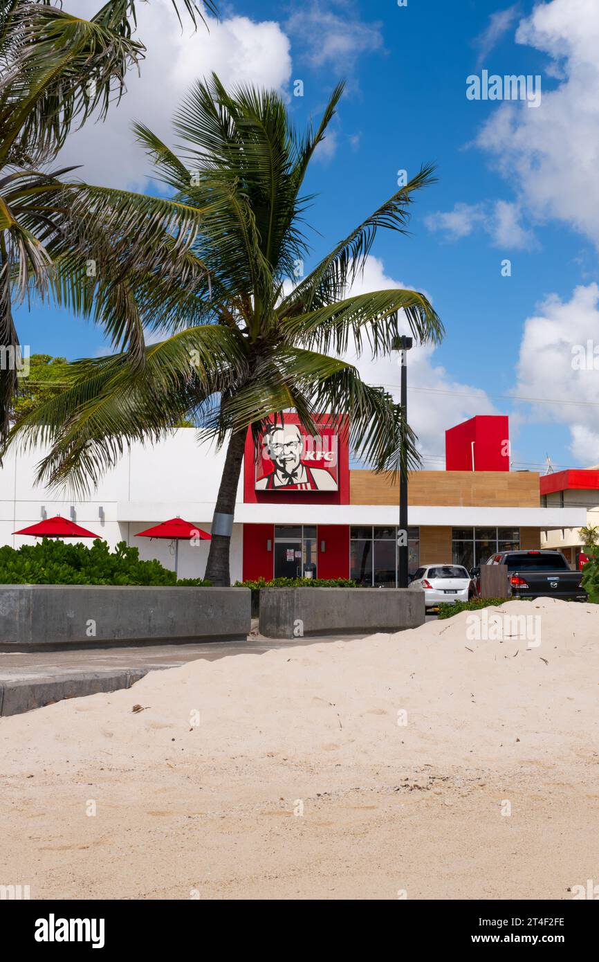 Ristorante Kentucky Fried Chicken alle Barbados Foto Stock