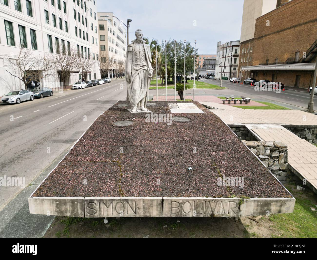 Statua di Simon Bolivar, New Orleans, Louisiana, USA Foto Stock