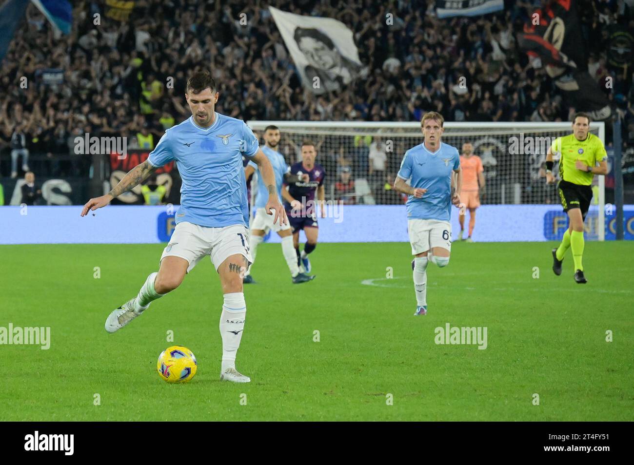 Roma, Italia, 30 ottobre, 2023 Alessio Romagnoli della SS Lazio alla partita di calcio Lazio vs Fiorentina serie A Credit:Roberto Ramaccia/Alamy Live News Foto Stock