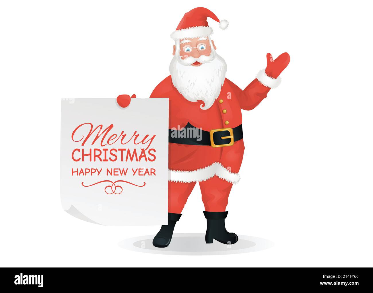 Bandiera verticale di natale con babbo natale renna elfo | Vettore Premium