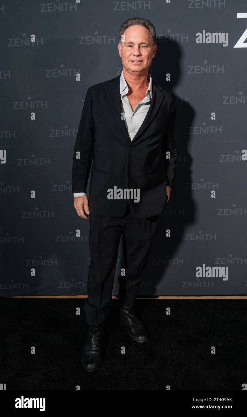 Jason Binn partecipa al lancio di un'edizione limitata di orologi di colore verde Zenith x Aaron Rodgers alla LVMH Tower di New York il 30 ottobre 2023 Foto Stock