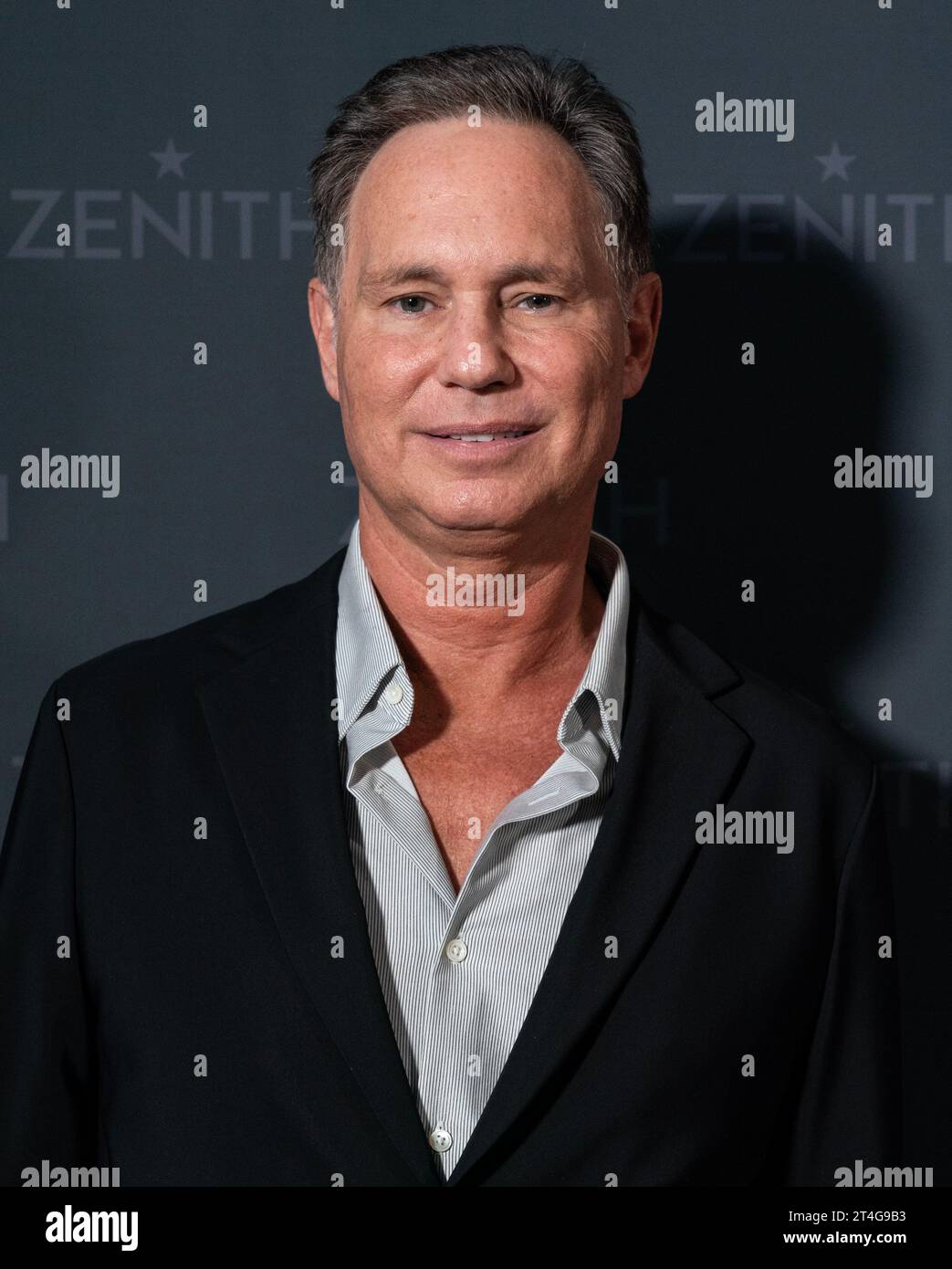Jason Binn partecipa al lancio di un'edizione limitata di orologi di colore verde Zenith x Aaron Rodgers alla LVMH Tower di New York il 30 ottobre 2023 Foto Stock